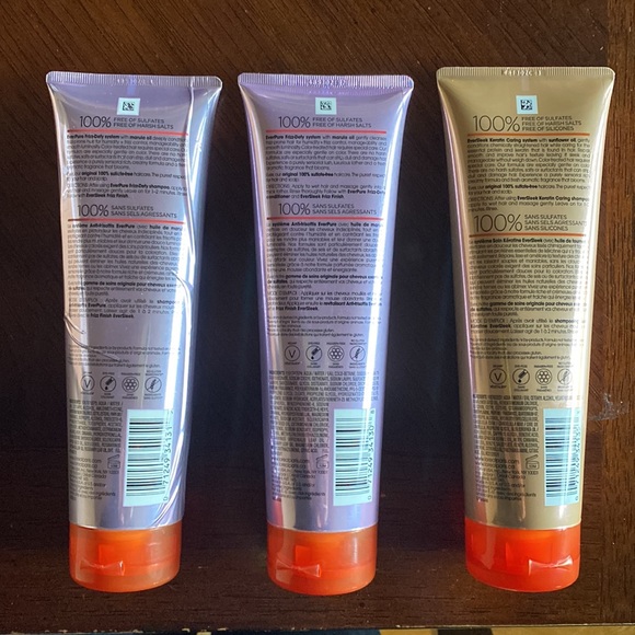 L’Oréal Paris Ever Pure & Ever Sleek 1 shampoo and 2 conditioner NEW 8.5 oz each - Picture 2 of 2